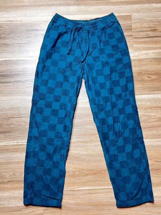VANS Deep Teal Green “Check It Out” Range Corduroy Pants – Size S - Picture 1 of 7